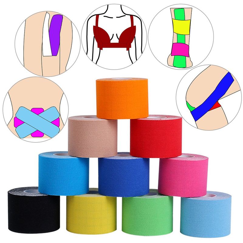 Kinesiyoloji Bant Rulosu – Kas Desteği, Eklem Rahatlığı ve İyileşme için Suya Dayanıklı Spor Bandı (2,5 cm ila 10 cm)